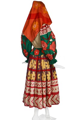 Lot 53 - Diaghilev's Ballets Russes 'Le Coq d'Or' costume for a female subject of King Dodon