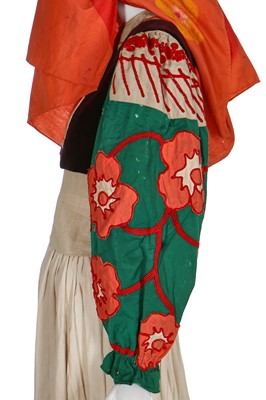 Lot 55 - Diaghilev's Ballets Russes 'Le Coq d'Or' costume elements for a female subject of King Dodon
