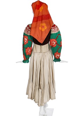 Lot 55 - Diaghilev's Ballets Russes 'Le Coq d'Or' costume elements for a female subject of King Dodon