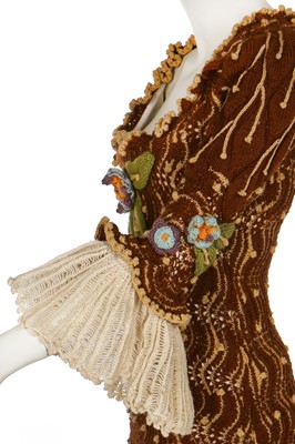 Lot 208 - A good and rare Vivienne Westwood lace-knit wool dress, 'On Liberty' collection, Autumn-Winter 1994-95