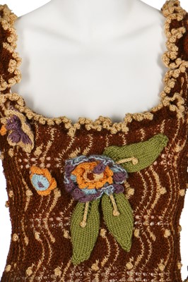 Lot 208 - A good and rare Vivienne Westwood lace-knit wool dress, 'On Liberty' collection, Autumn-Winter 1994-95