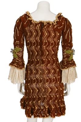 Lot 208 - A good and rare Vivienne Westwood lace-knit wool dress, 'On Liberty' collection, Autumn-Winter 1994-95