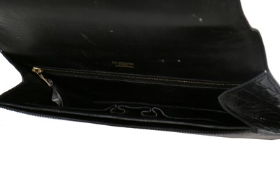 Lot 6 - A J.P Renard tri-colour crocodile clutch, early 1970s