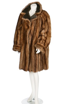 Lot 21 - A de Carlis reversible golden sable coat, 1980s