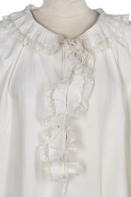 Lot 48 - Queen Victoria's fine lawn nightdress, late 19th century