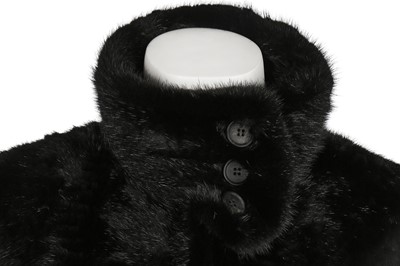 Lot 22 - A Christian Dior knitted black mink coat, 1990s