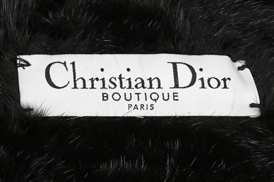 Lot 22 - A Christian Dior knitted black mink coat, 1990s