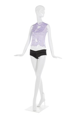Lot 1 - A rare and important Alexander McQueen gauze top, 'Highland Rape' collection, Autumn-Winter 1995-96
