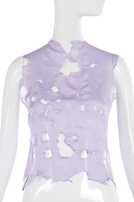 Lot 1 - A rare and important Alexander McQueen gauze top, 'Highland Rape' collection, Autumn-Winter 1995-96