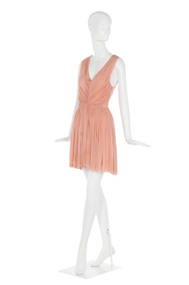 Lot 103 - Alexander McQueen by Sarah Burton peach draped jersey cocktail dress, Spring-Summer 2012