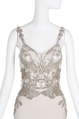 Lot 115 - Alexander McQueen by Sarah Burton silver-grey crêpe 'butterfly' gown, Autumn-Winter 2016