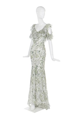 Lot 118 - Alexander McQueen by Sarah Burton floral bias-cut chiffon gown, Spring-Summer 2018
