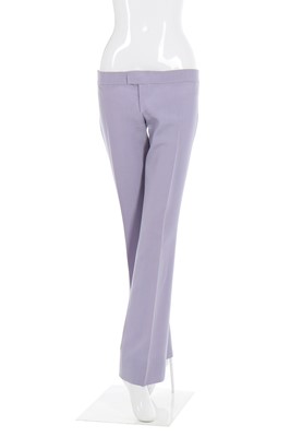 Lot 2 - Alexander McQueen pair of lilac wool Bumsters, 'Highland Rape' collection, Autumn-Winter 1995-96