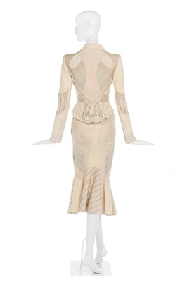 Lot 37 - Alexander McQueen patchworked cocktail suit, 'Deliverance', Spring-Summer 2004
