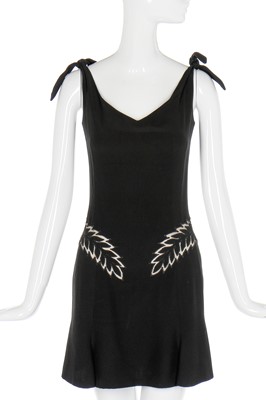 Lot 38 - Alexander McQueen black crêpe dinner dress, 2006