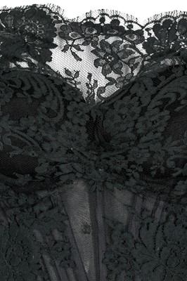 Lot 47 - Alexander McQueen black lace 'pannier' evening dress, 'Sarabande', Spring-Summer 2007