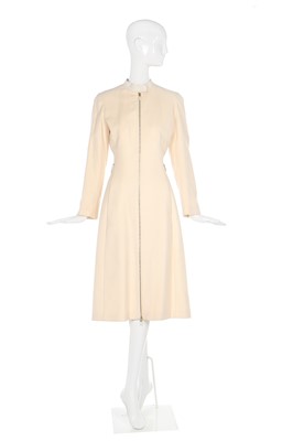Lot 48 - Alexander McQueen ivory cashmere coat, 'In Memory of Elizabeth Howe, Salem, 1692', A/W 2007-08