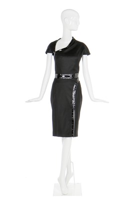 Lot 57 - Alexander McQueen black wool dinner dress, 'In Memory of Elizabeth Howe, Salem, 1692', A/W 2007-08