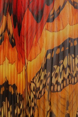 Lot 63 - Alexander McQueen printed chiffon 'Butterfly' dress, 'La Dame Bleue', Spring-Summer 2008