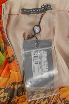 Lot 63 - Alexander McQueen printed chiffon 'Butterfly' dress, 'La Dame Bleue', Spring-Summer 2008