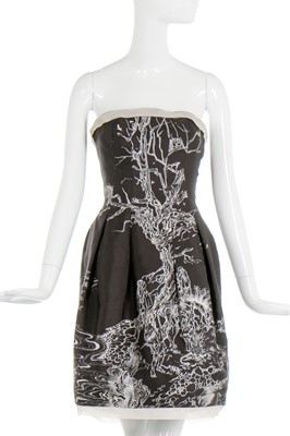 Lot 66 - Alexander McQueen strapless woven ziberline cocktail dress, 'The Girl Who Lived in the Tree', A/W 2008-09