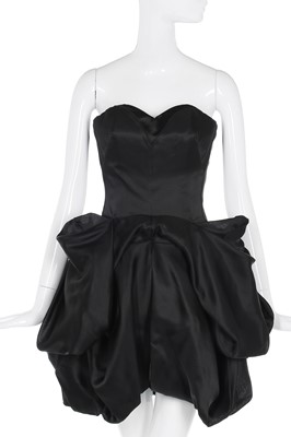 Lot 71 - Alexander McQueen strapless black organza cocktail dress, 'Natural Dis-tinction, Un-Natural Selection', S/S 2009