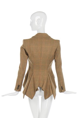 Lot 73 - Alexander McQueen tweed hacking jacket, pre-Fall 2009