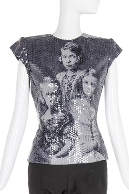 Lot 9 - Alexander McQueen sequined 'Drei Mädchen' bodice, 'Joan', Autumn-Winter 1998-99