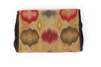 Lot 64 - A flame-stitched pocket book, worked by...
