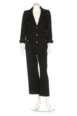 Lot 295 - A Chanel haute couture by Karl Lagerfeld black...