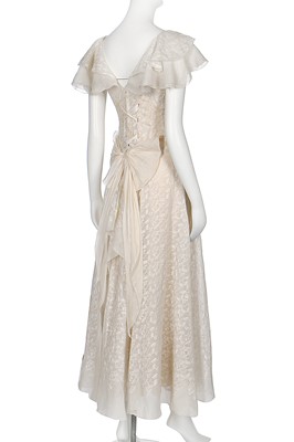 Lot 79 - A fine Chanel couture embroidered organdie evening dress, Model '235', Spring-Summer 1933