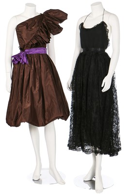 Lot 158 - Two Bill Blass cocktail dresses, late 1970s-early 1980s