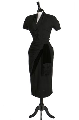 Lot 92 - An early Pierre Balmain couture dinner gown, circa 1949