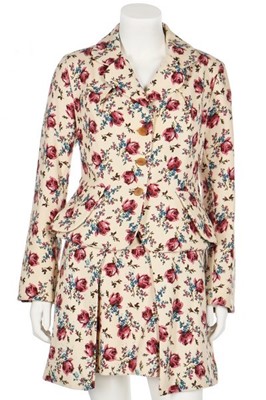 Lot 191 - A Vivienne Westwood rose printed wool ensemble,...