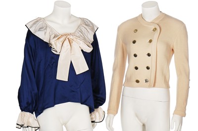 Lot 175 - A group of Yves Saint Laurent daywear, mainly in shades of red, white and blue, 1980s-1990s