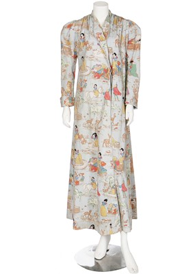 Lot 68 - A dressing gown printed with Walt Disney's 'Snow White' characters, circa 1937