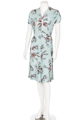 Lot 75 - A group of daywear, some with interesting prints, 1940s