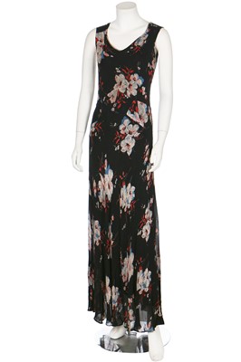 Lot 61 - Three printed evening gowns, 1930s