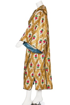 Lot 397 - A brocaded silk kaftan, Moroccan or Algerian, early 20th century