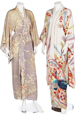 Lot 76 - Japanese kimonos, 1940s-modern