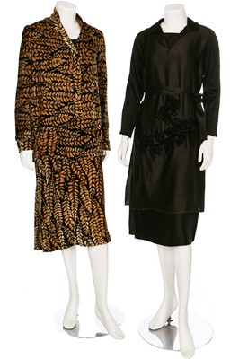 Lot 9 - A good group of mainly velvet clothing, 1920s