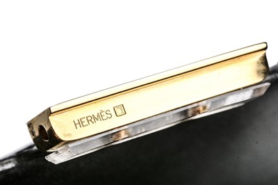 Lot 4 - An Hermès black box leather mini Constance bag,...