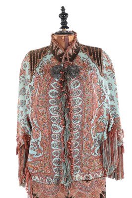 Lot 93 - A rare Emile Pingat embroidered kashmir visite,...