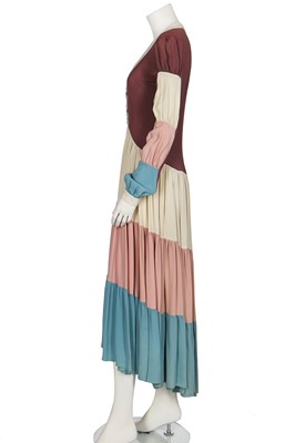 Lot 162 - An Ossie Clark 'traffic light' dress, 1970