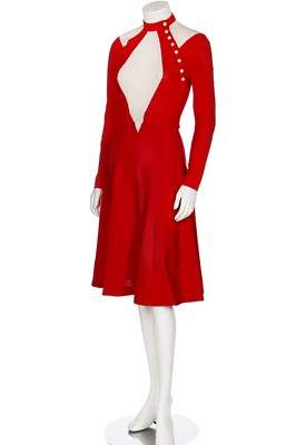 Lot 131 - Two Ossie Clark for Radley moss crêpe dresses, mid 1970s