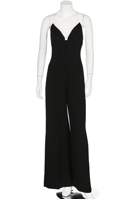 Lot 186 - A Chanel black wool halterneck jumpsuit, Spring-Summer 1995
