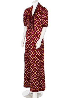 Lot 82 - A Jeanne Lanvin couture tie-dyed silk evening ensemble, Autumn-Winter 1937-38
