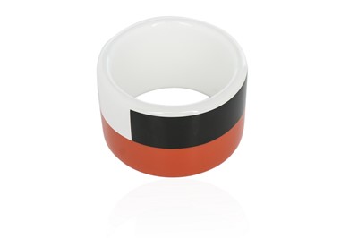 Lot 5 - Two Hermès lacquered 'Assam Bois' bangles,...