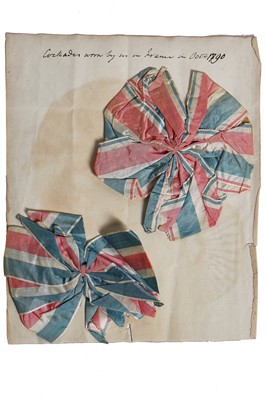 Lot 32 - Rare French Revolutionary cockades, late 18th century