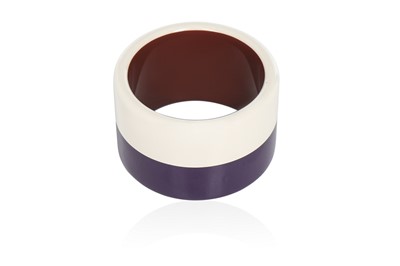 Lot 10 - Two Hermès lacquered 'Assam Bois' bangles,...